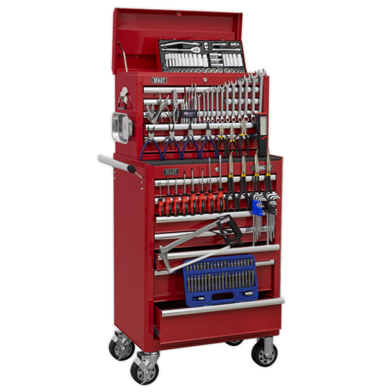 Topchest & Rollcab Combination 15 Drawer with Ball Bearing Slides 